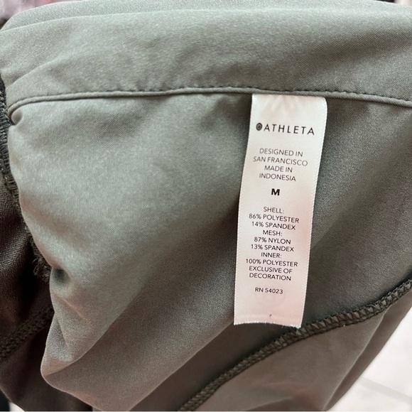 Athleta Camo Mesh Racer Running Speed Shorts 4" Lined Zipper Pocket Athleisure - Picture 8 of 10